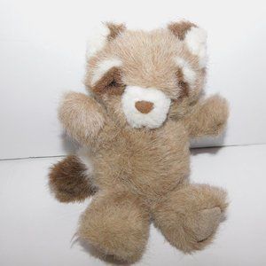 Vintage Russ Berrie Soft'N Suede 6" plush stuffed Brown Raccoon 326